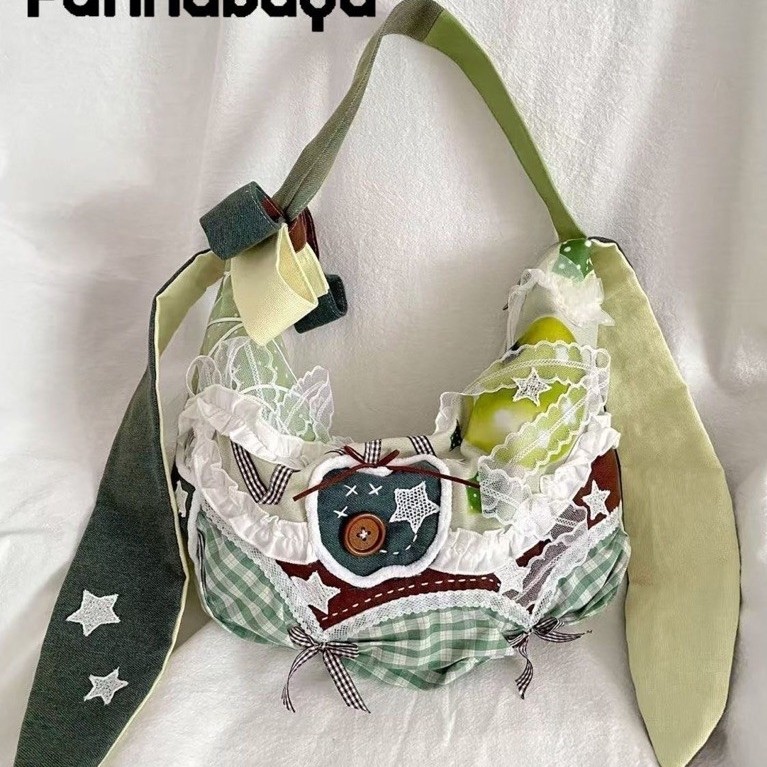 [PRE-ORDER] Y2K Slingbag Green Rabbit Cute Ribbon