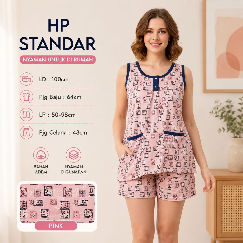 STANDARD HP BERIS NIGHTWEAR yukesi ชุดนอนวัสดุเสื้อยืด (alfabet)
