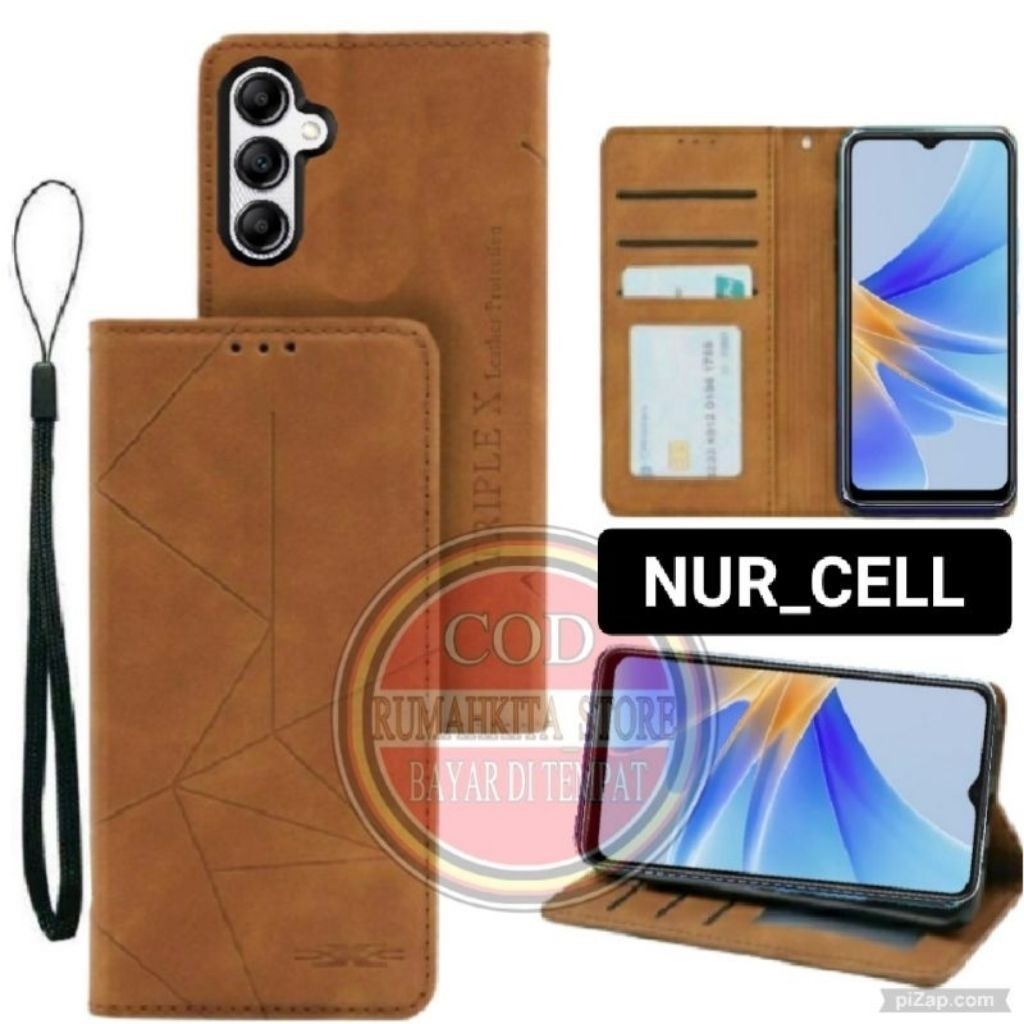 HP Flip Cover Magnet SAMSUNG A37 5G / A57 5G Leather Flip Case Wallet Magnetic Premium Mobile phone 