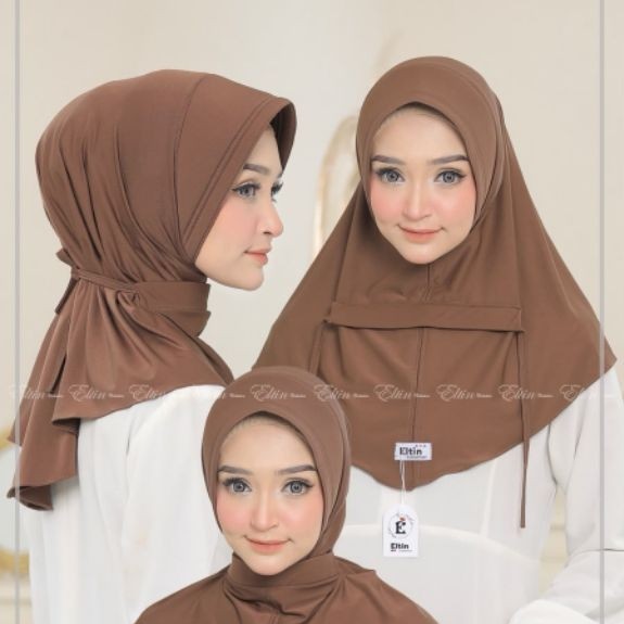 บริการฮิญาบสายคล้องคอสําเร็จรูป Bergo Hijab สําหรับผู้หญิงตํารวจ พยาบาล ASN