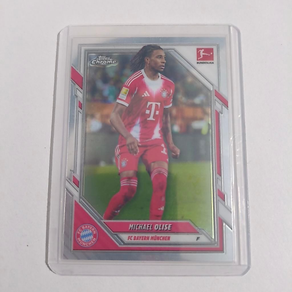 การ์ดฟุตบอล Michael Olise Topps Chrome Bayern Munich