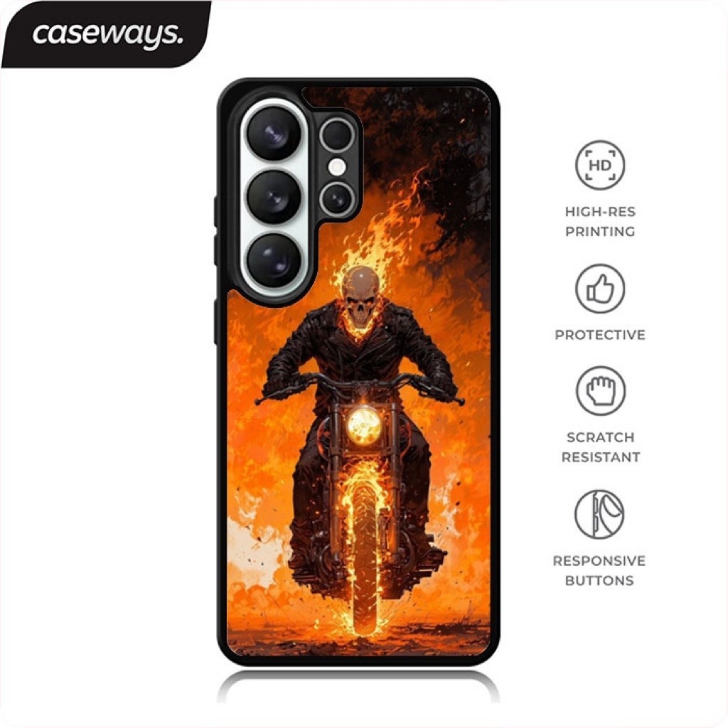 Ghost rider - Casing Samsung Galaxy S26 ULTRA S25 FE S24 S23 S22 A57 A56 A55 A54 A37 A36 A35 A27 A26