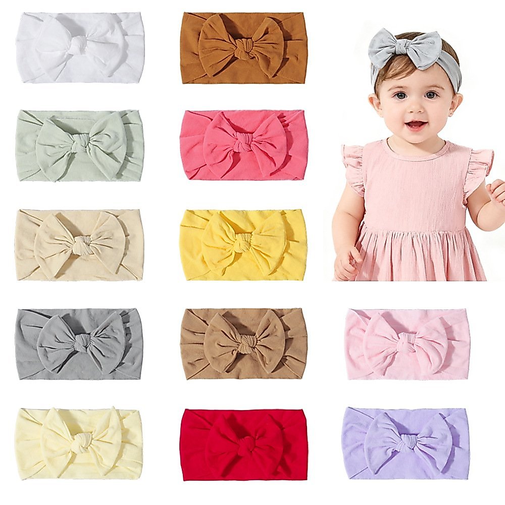 Premium Baby Turban Bandana Baby Headband Large Elastic Ribbon Baby Hair Accessories ASW AR22
