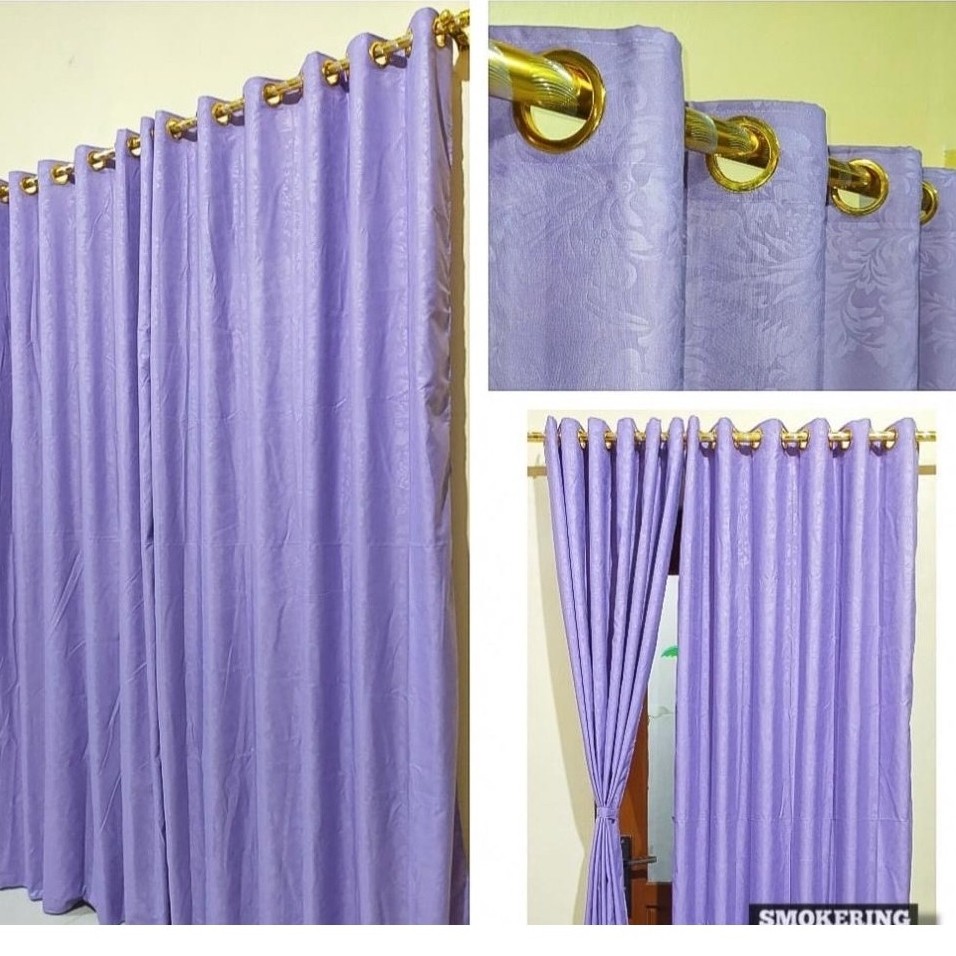 SMOKING CURTAIN 10 RINGS WIDTH 110 X 220 CM.