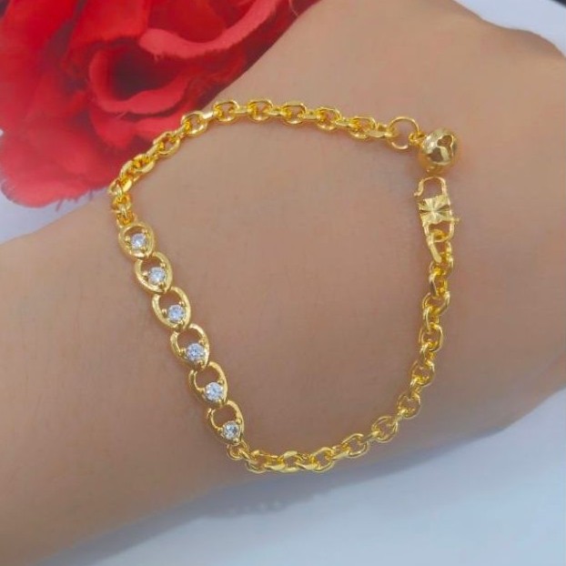 [ACC PEKANBARU] SSS BRACELET พร้อมจานคริสตัล 24K + จานทอง 24K
