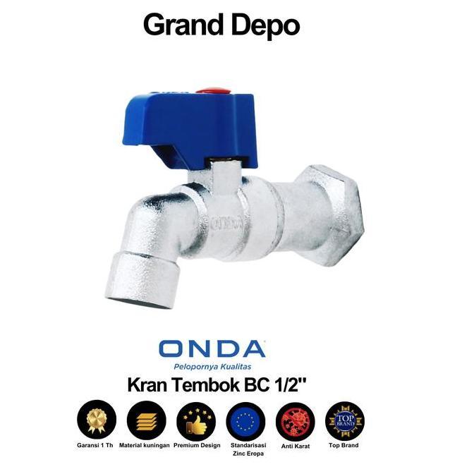 BC 1/2" Onda Wall Faucet / Onda Wall Faucet / Onda Water Faucet