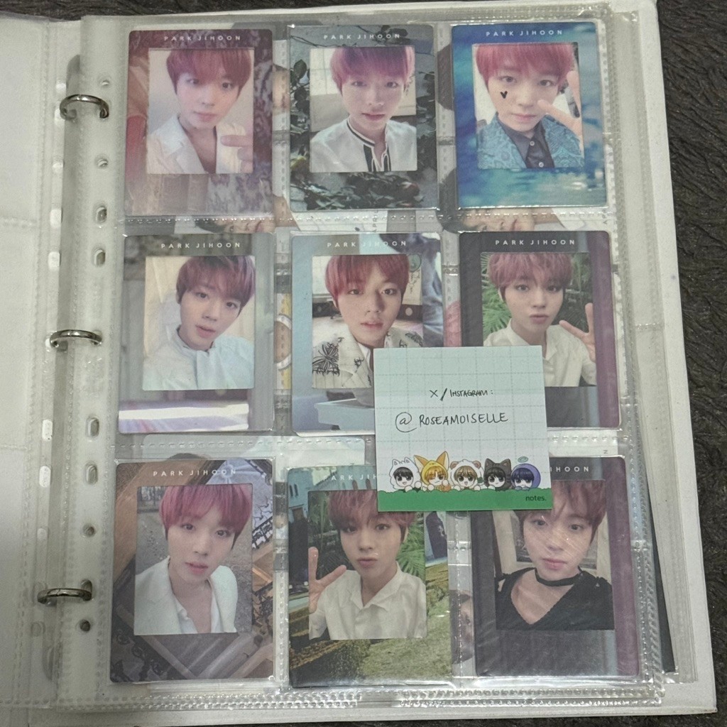 wanna one park jihoon solo album o’clock photocard set