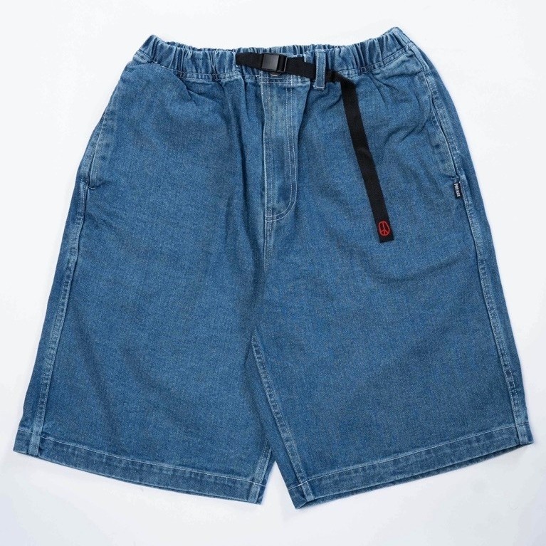 Preace Light Wash Denim Jort Pants