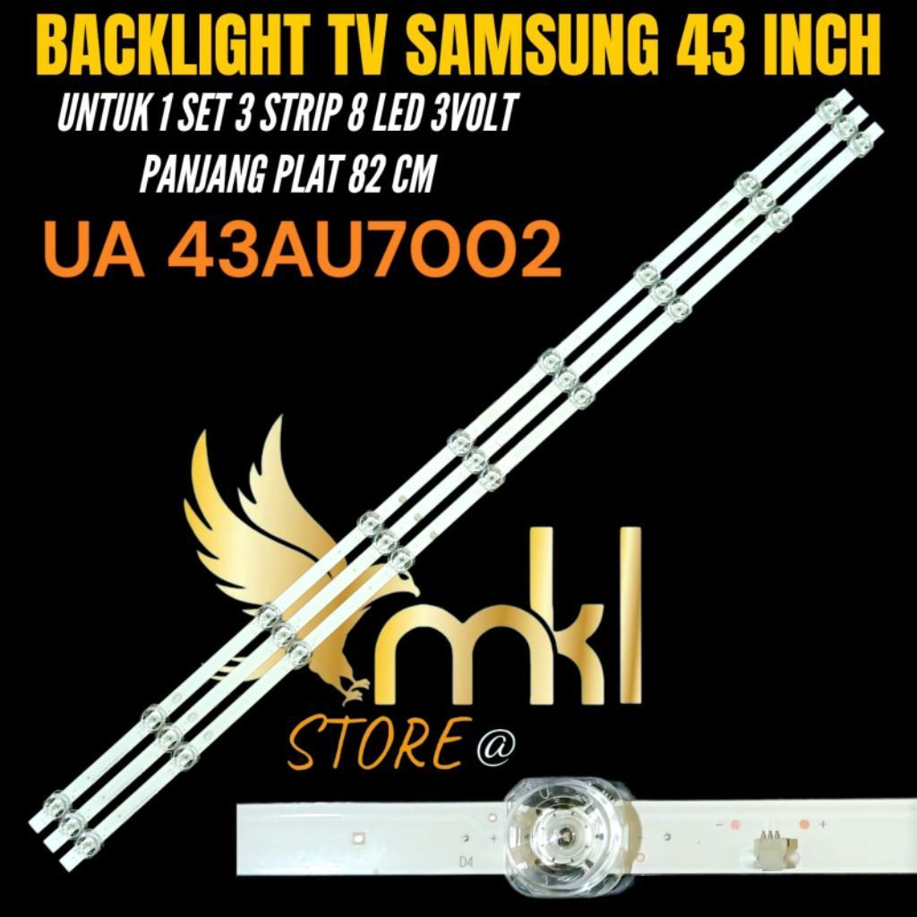 SAMSUNG 43 INCH LED TV BACKLIGHT UA-43AU7002 SAMSUNG 43 INCH TV BACKLIGHT