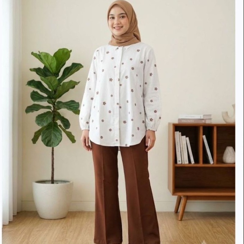 KATUN MONIKA MOTIF COTTON BLOUSE
