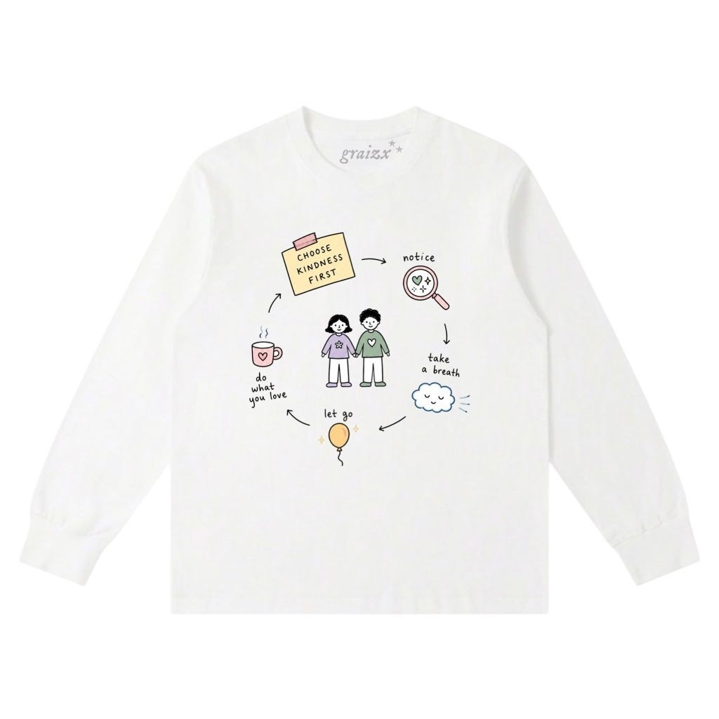 Graizx - เสื้อแขนยาว Kindness Cycle