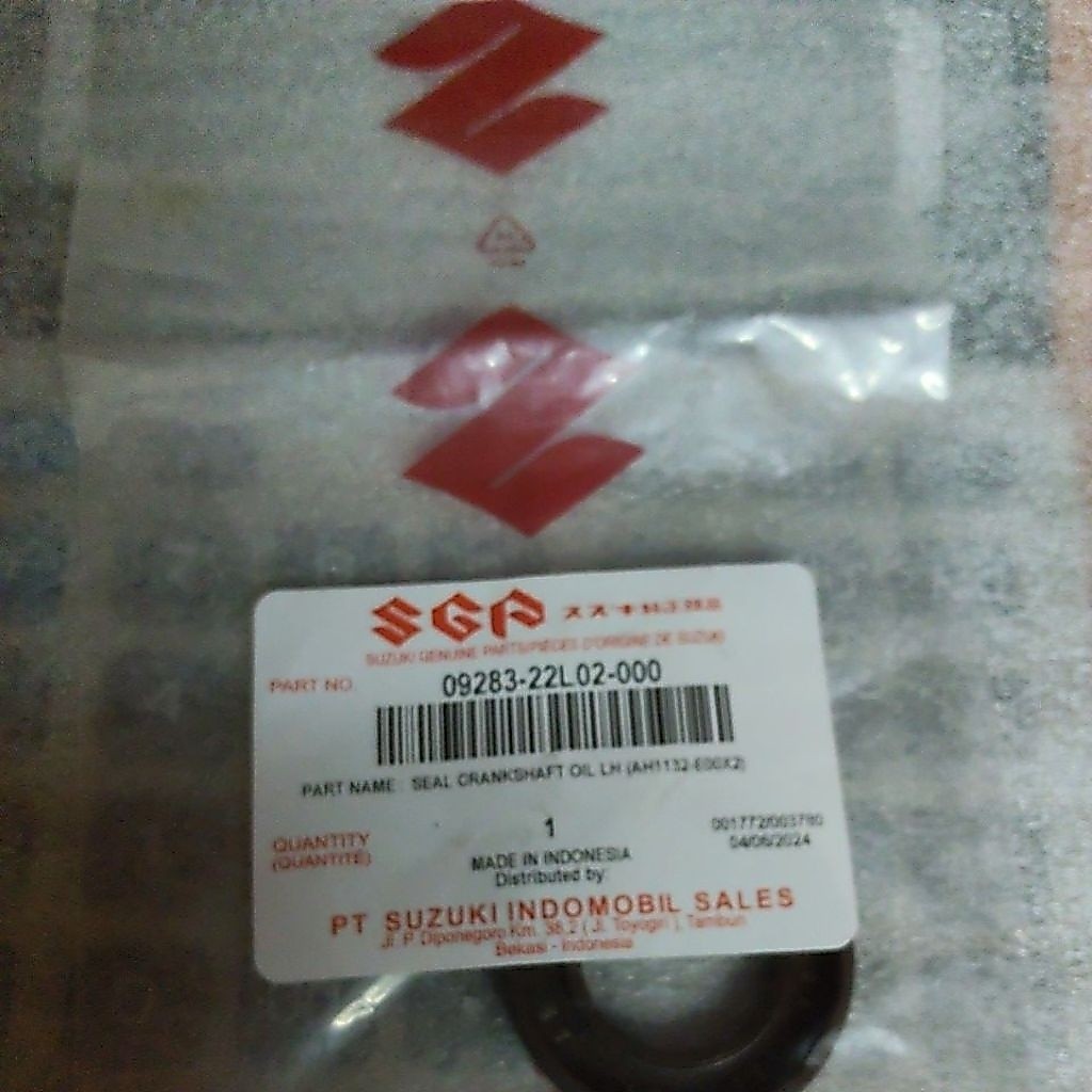 ต้นฉบับ SUZUKI CRANK AXLE SEAL LEFT PART ADDRESS/NEK ll/NEK LETS NEk ll 09283 -22L02-00