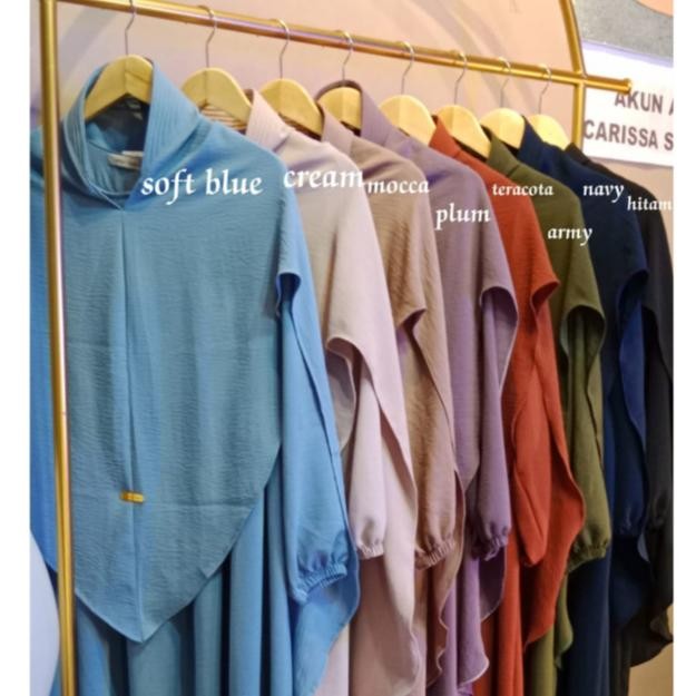 Kuke (Crs) Gamis Carissa Set Khimar Kringkel Airflow Fx-2