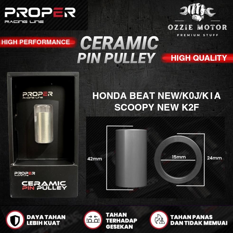 Proper Racing Line เซรามิค Pin Pully Bushing Cvt Bosh Pulley Honda Vario125-150 Old New Beat Series 