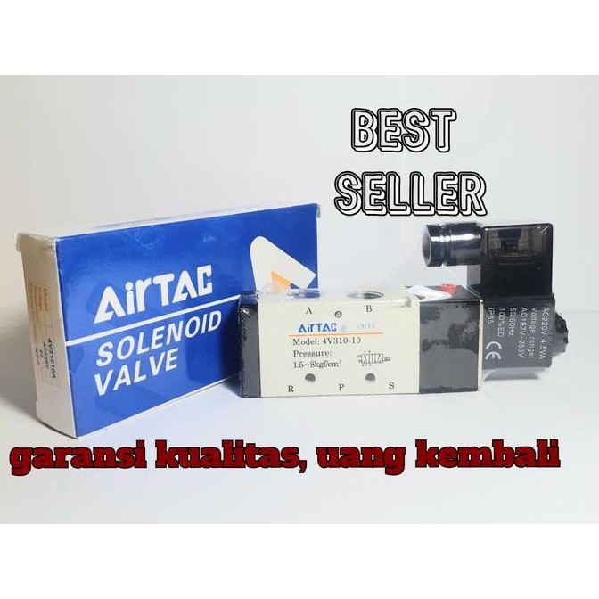 - โซลินอยด์วาล์ว AIRTAC 4V310-10 AC220V DC 24V