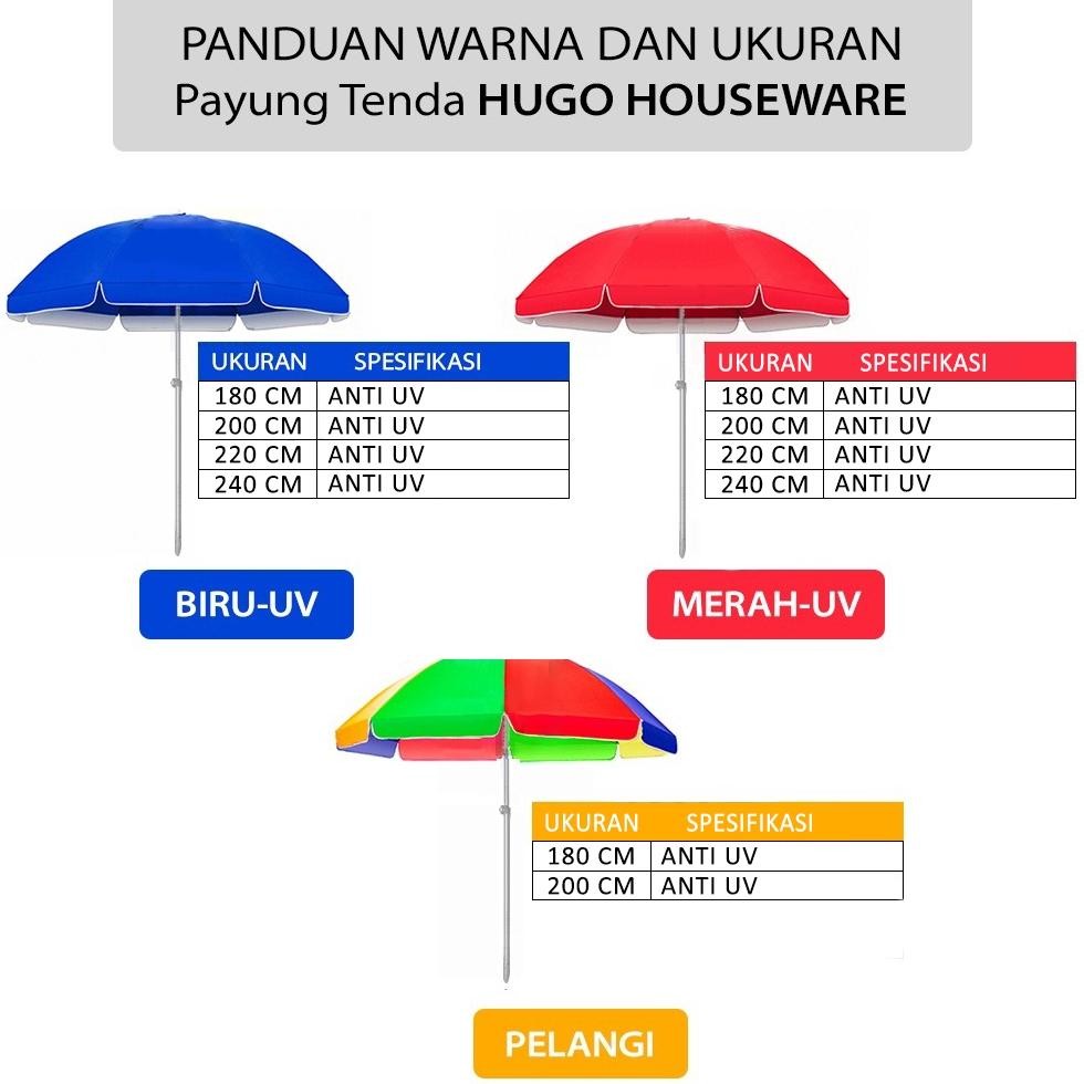 TENDA Shopee Xd27 ร่มเต็นท์ 200 ซม. / ร่มชายหาด 180 ซม. / ร่มกันแดด Cafe Bazaar Anti-Wind Viral เต็น