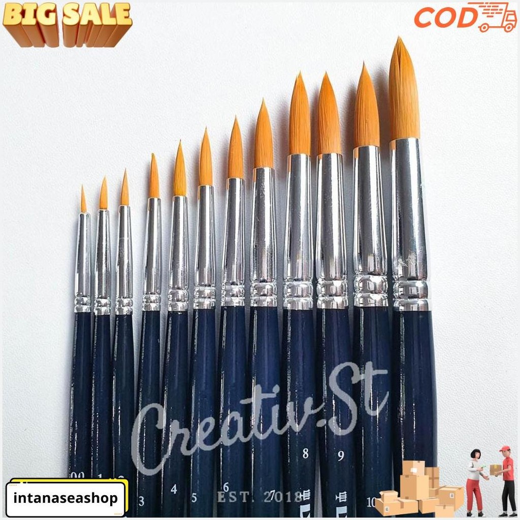 Lyra Giotto Round Taklon Art Brush พร้อมส่ง