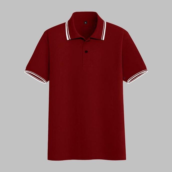 DE7 - PS | LIS เสื้อยืดคอปกธรรมดา | เสื้อโปโลผู้ใหญ่แขนสั้น | เนื้อหนาเย็น