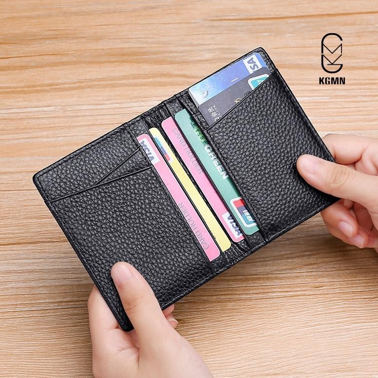 Kgmn - Malibu Card Holder หนังวัวแท้พรีเมี่ยมนําเข้าคุณภาพ - Dk100 Gk-61