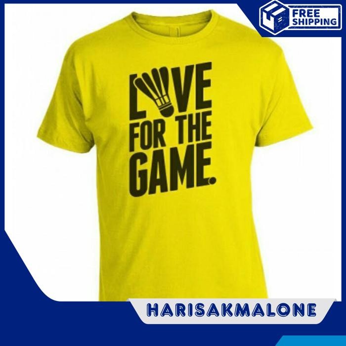 ใหม่ล่าสุดเสื้อยืดรวม 30S DISTRO LOVE สําหรับเกม BADMINTON PLAIN CUSTOM INDONESIA