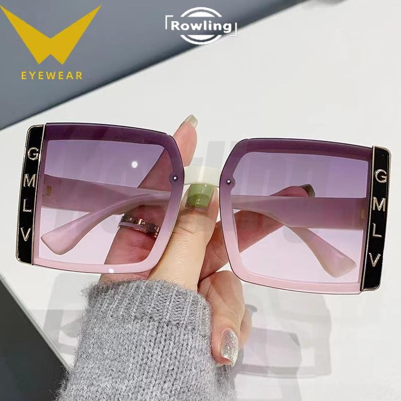 Rowling(Ka-401)แว่นกันแดดผู้หญิงล่าสุดแว่นตาทรงเหลี่ยมแว่นกันแดดผู้หญิงนําเข้าแว่นตาแฟชั่น Vd08