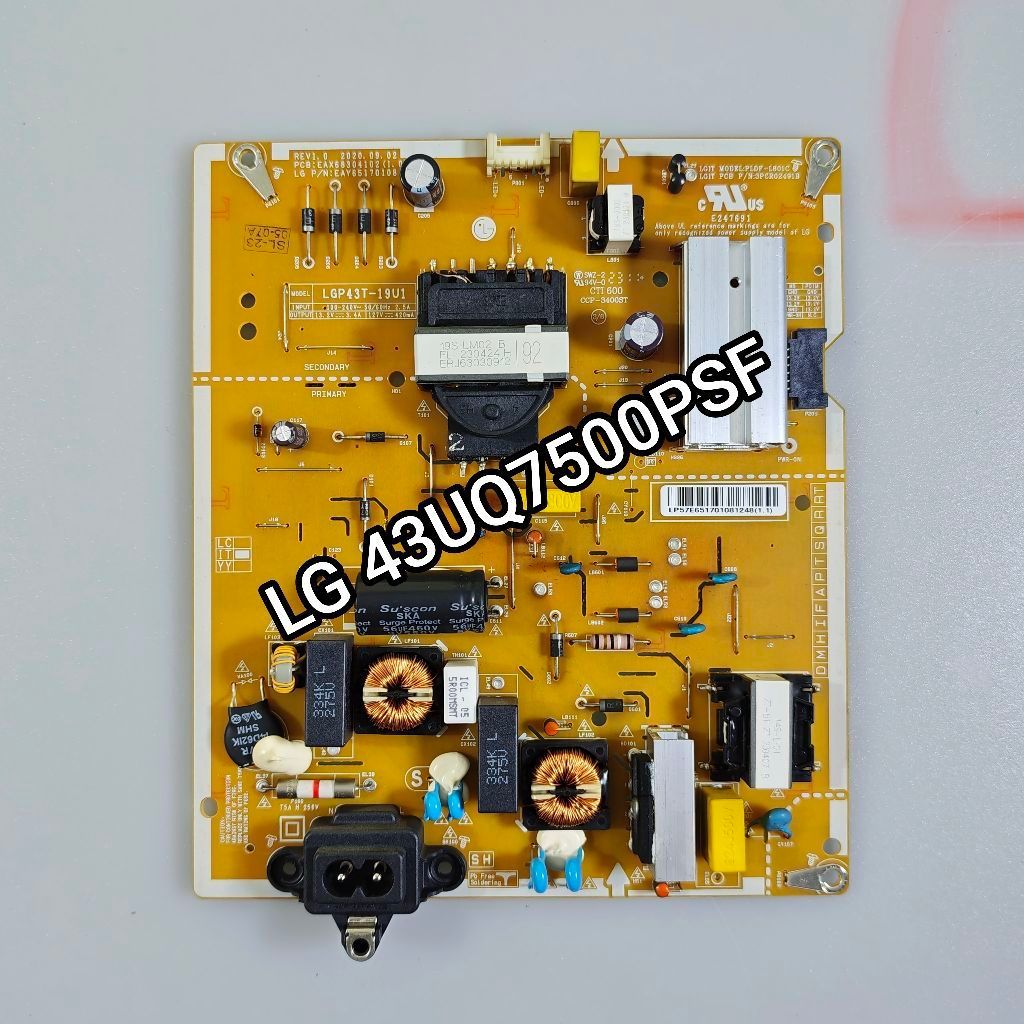 PSU POWER SUPPLY โมดูลทีวี LED LG 43UQ7500 43UQ7500PSF