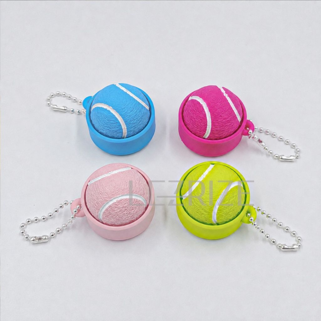 GANTUNGAN TOMBOL [BASKETBALL PADEL / TENNIS] พวงกุญแจกระเป๋า Fidget ของเล่น Anti-Boss คีย์บอร์ดปุ่มส