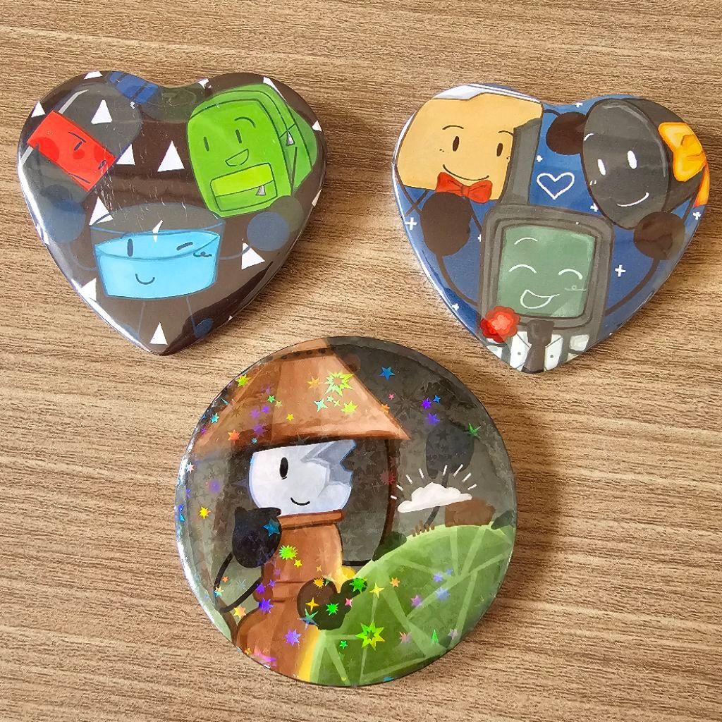 HFJONE & The Nightly Manor Heart Pin Badge โดย rosse_arts