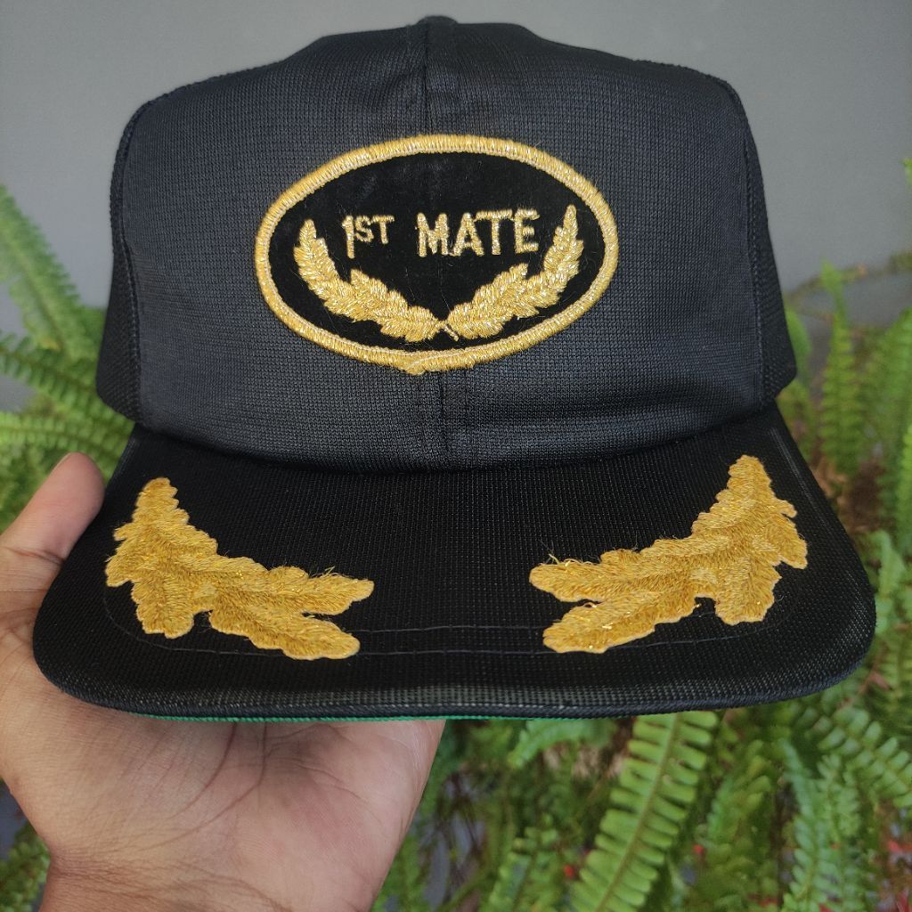 USS 1STMATE SCRAMBLED EGG PATCH รถบรรทุกหมวก