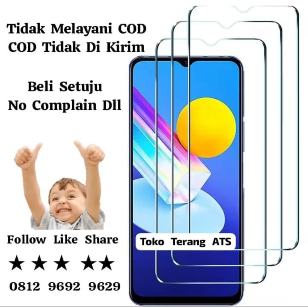 กระจกนิรภัยกระจกนิรภัยใส Vivo V1915 F11 Y19 Anti-Scratch Tg