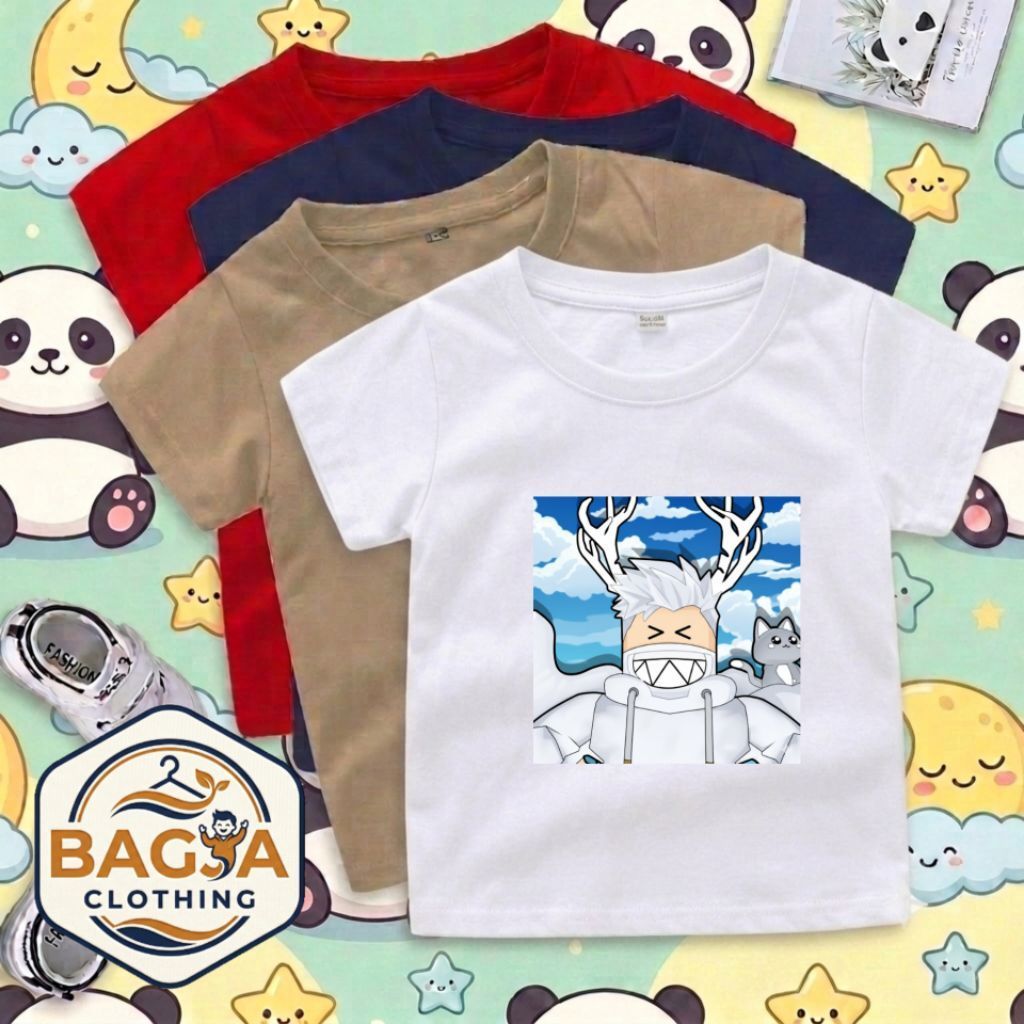 เสื้อยืดสําหรับเด็กชายและเด็กหญิง Akudav Mipan Zuzu