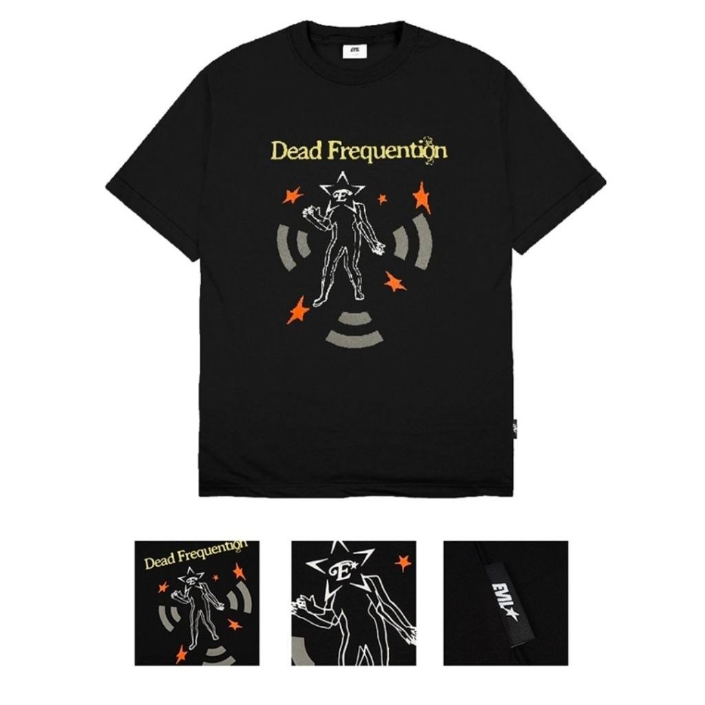 เสื้อยืด EVIL ARMY "TS DEAD FREQ F26 BLACK" - HOOPS BANJARMASIN