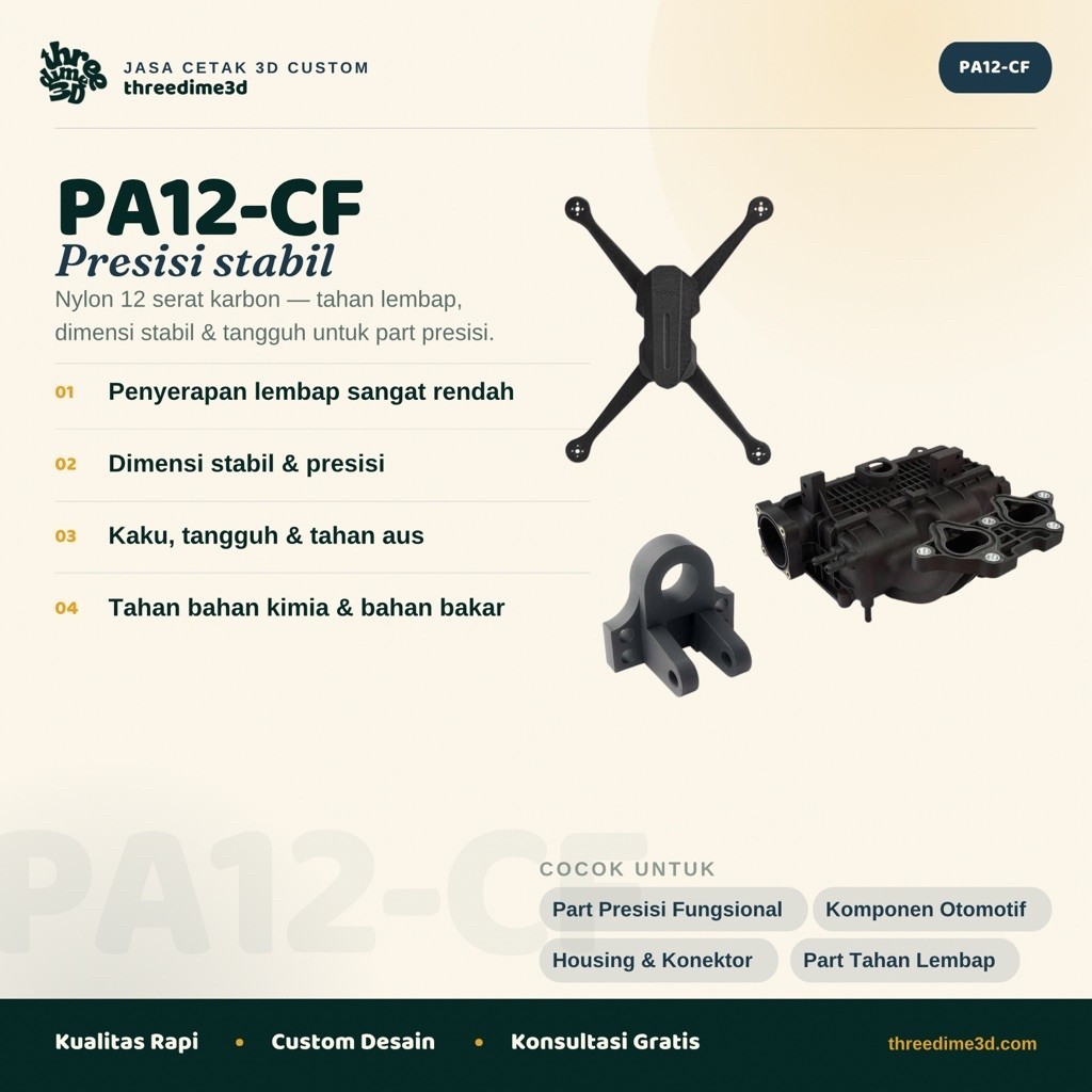 3D Print PA12-CF บริการการพิมพ์ / 3D Print Nylon12-CF / ชิ้นส่วนอุปกรณ์หนัก / ส่วนประกอบหน้าสัมผัสน้