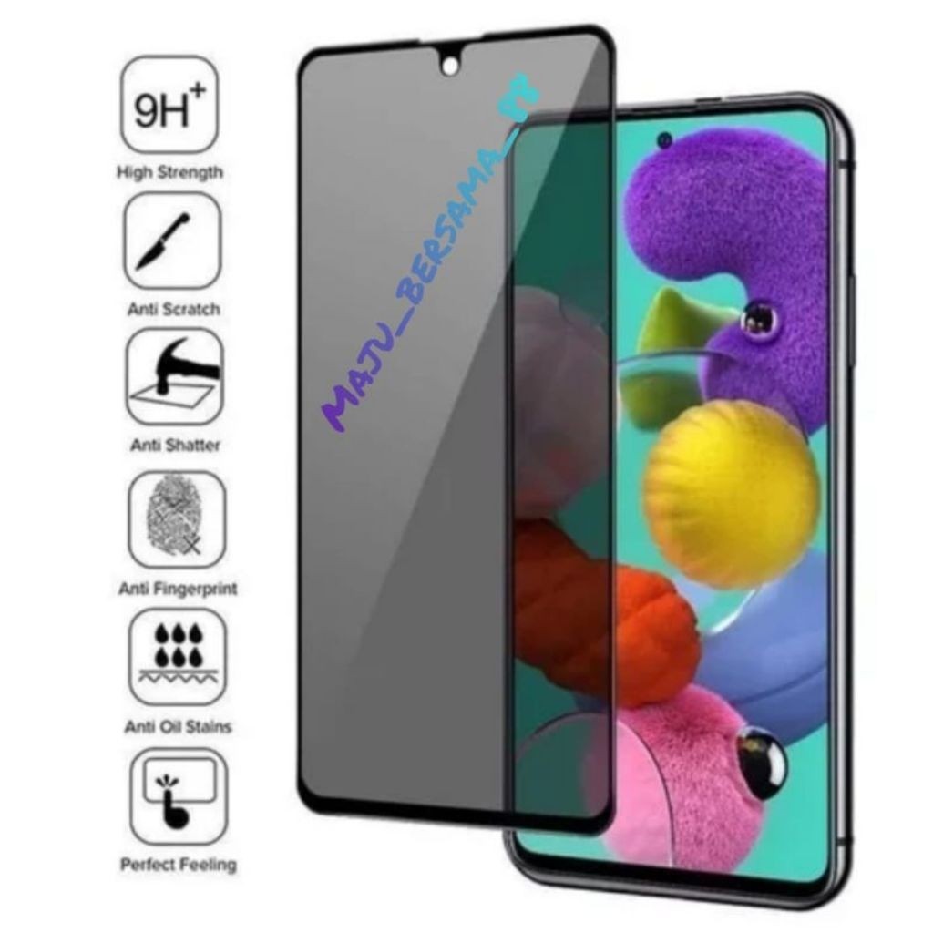 TEMPERED GLASS SPY PRIVACY REALME 9 PRO+/10 4G/5T/10 5G/12X 5G/14X/11 5G/K12X 5G/C51/C53/C55/C61/C61