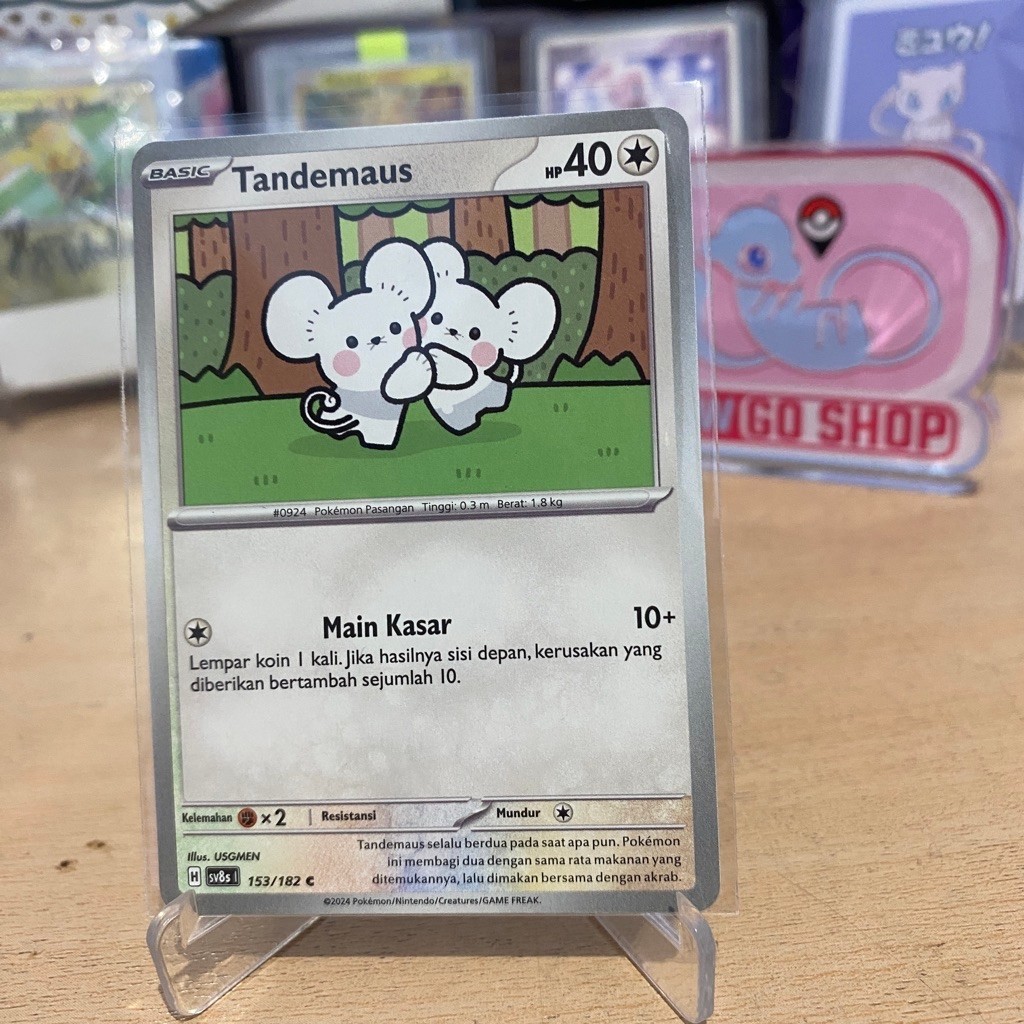 Tandemaus 153 /182 (sv8s) TCG Pokemon อินโดนีเซีย 2024