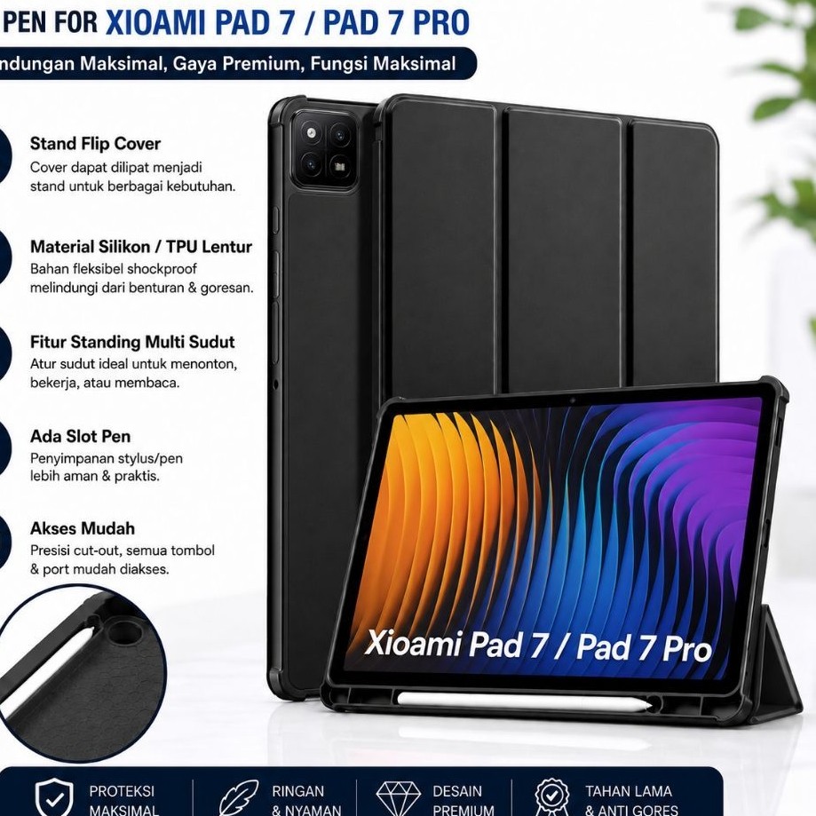 Flip Cover Slot Pen Xiaomi Pad 7 / Xiaomi Pad 7 Pro 11.2"