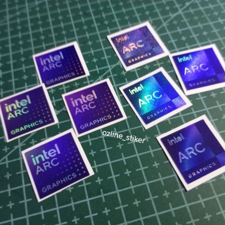 สติ๊กเกอร์พรีเมี่ยมกราฟิก Intel arc สําหรับแล็ปท็อปและคอมพิวเตอร์
