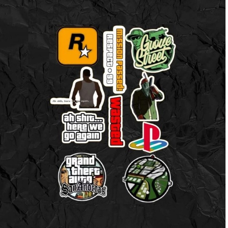 GTA San Andreas Accessories Pack Stickers