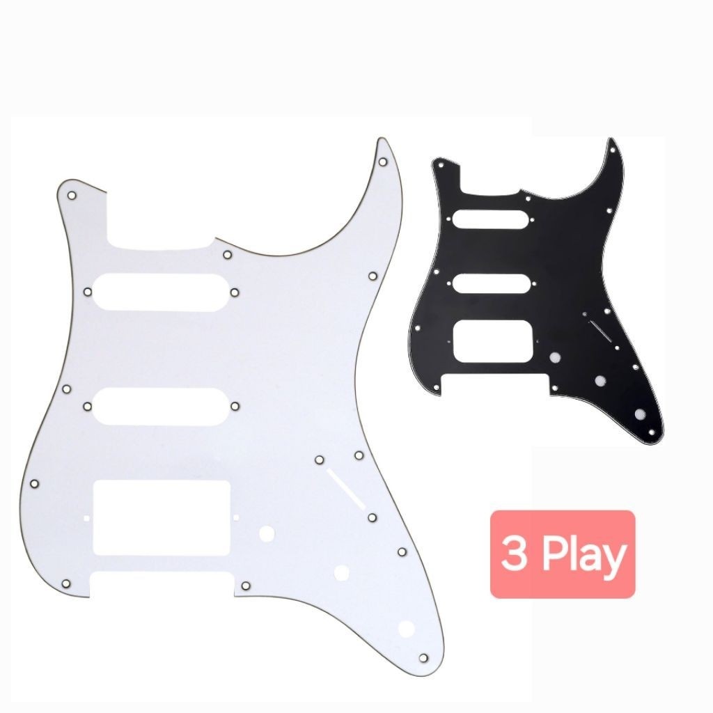 PIGUARD รุ่น HSS ELECTRIC GUITAR PIGUARD STRATOCASTER HSS TRI PLAY PICK GUARD