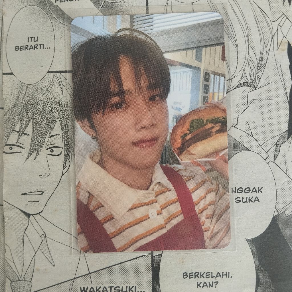 PHOTOCARD OFFICIAL SUNWOO THEBOYZ PC BOYZ BURGER SHOP