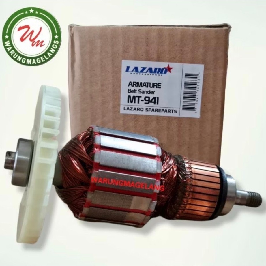 Lzr Armature Armature mt941 สําหรับขัดกระดาษทราย beltander ถัง maktec MT941 Mt 941 ampelas เข็มขัด s