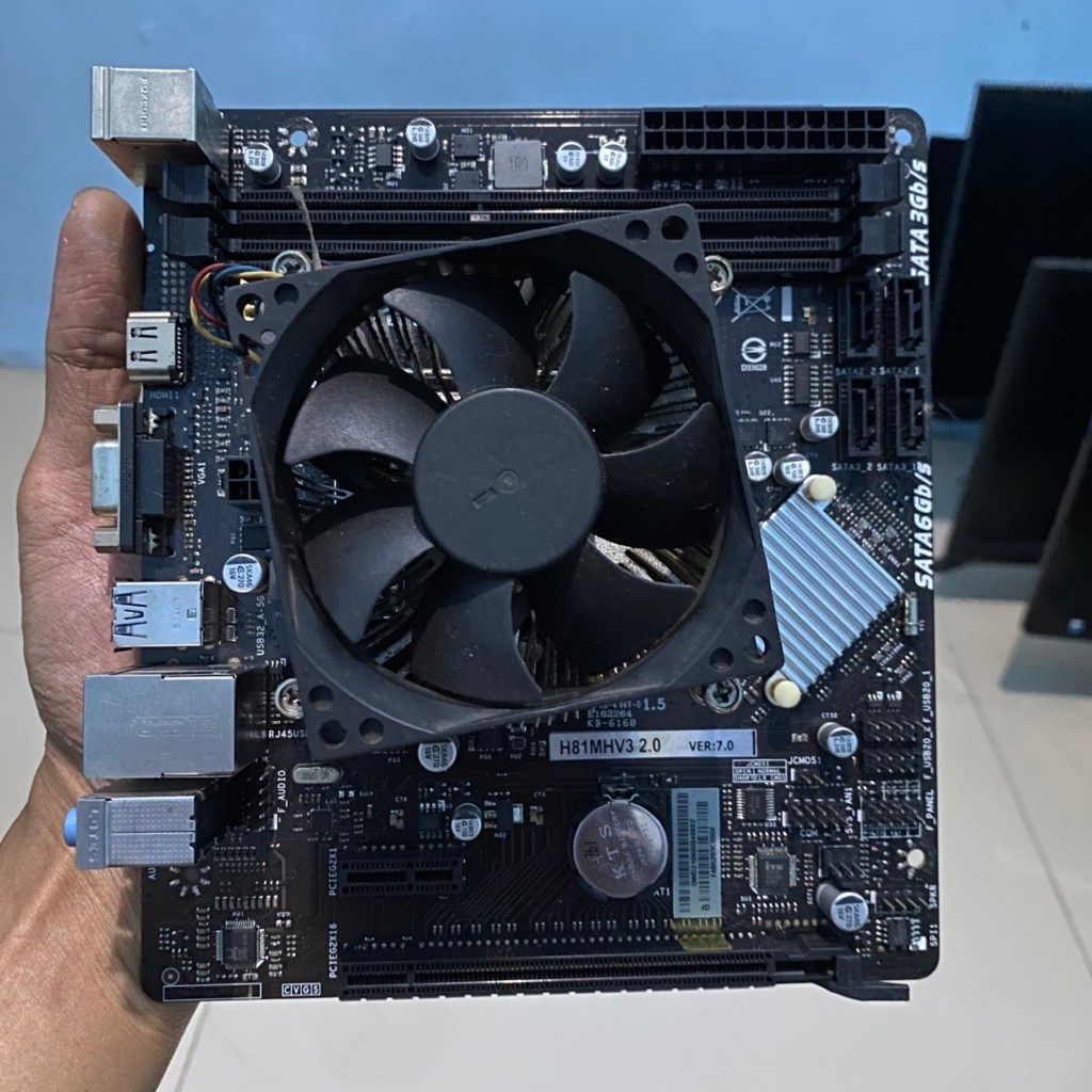 MOBO BIOSTAR H81 PACKAGE + G3260 + พัดลม