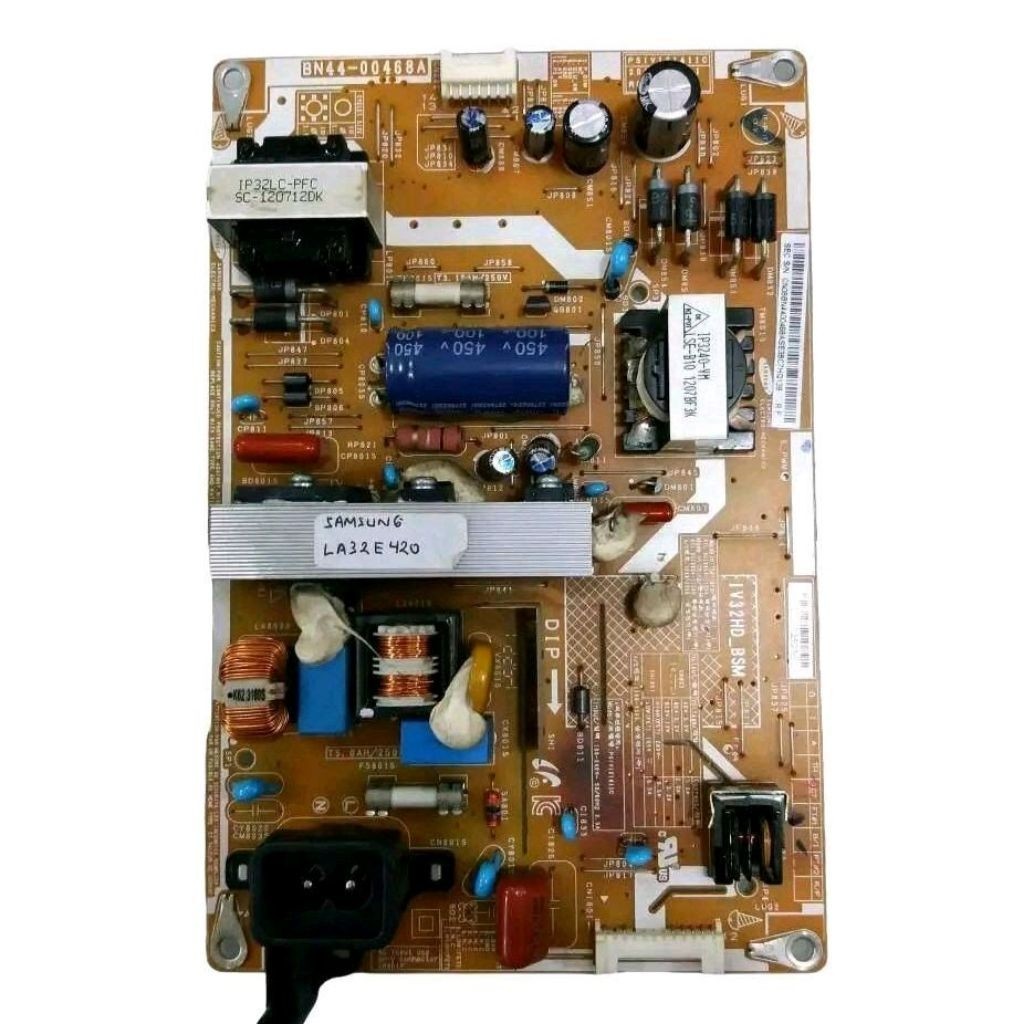 MESIN PSU Regulator TV LCD Samsung LA32E420 LA32E420E2M LA32E420E2R LA32D403 LA32D403E2M UA32D4003 L