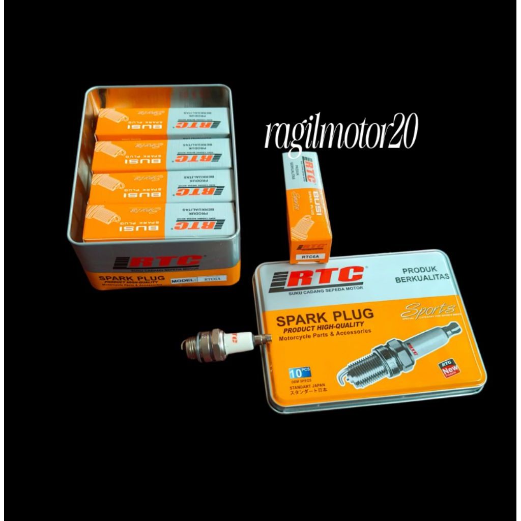 MESIN RACING SPARK PLUG RTC6A SINSO SENSO MINI MOTORCYCLE LAWN MOWER RTC