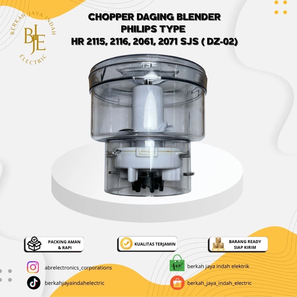 PHILIPS เครื่องปั่น MEAT CHOPPER TYPE HR 2115 - HR 2116 - HR 2061 - HR 2071 SJS ( DZ-02 )