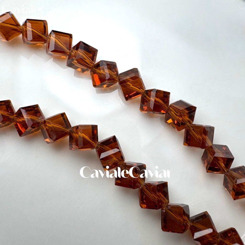 K9 เช็ก 8 มม. Komir 10 ชิ้น | Crystal Komir / กล่องเอียง 8 มม. K9 Cutting A5 Crystal AB/Non AB | อุป
