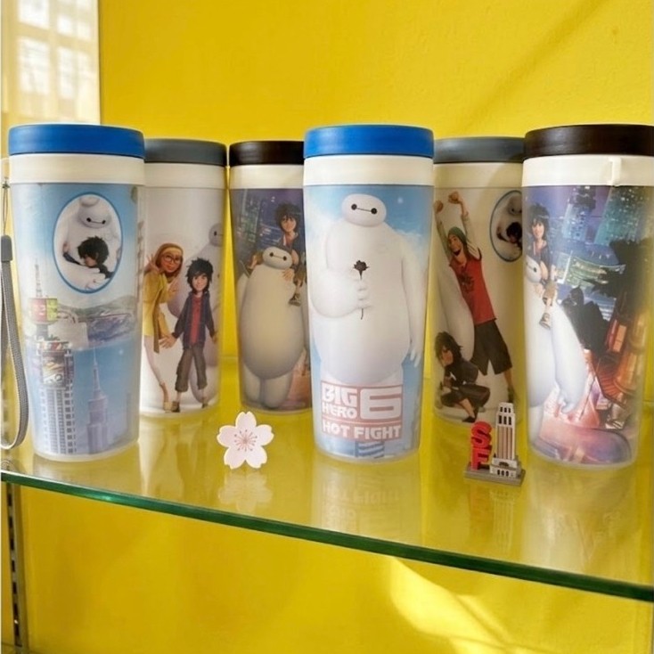 BAYMAX แก้วน้ําลายการ์ตูนสําหรับเด็ก Character / BAYMAX ที่วางดื่มการ์ตูน / ขวดดื่มรูปภาพ BAYMAX