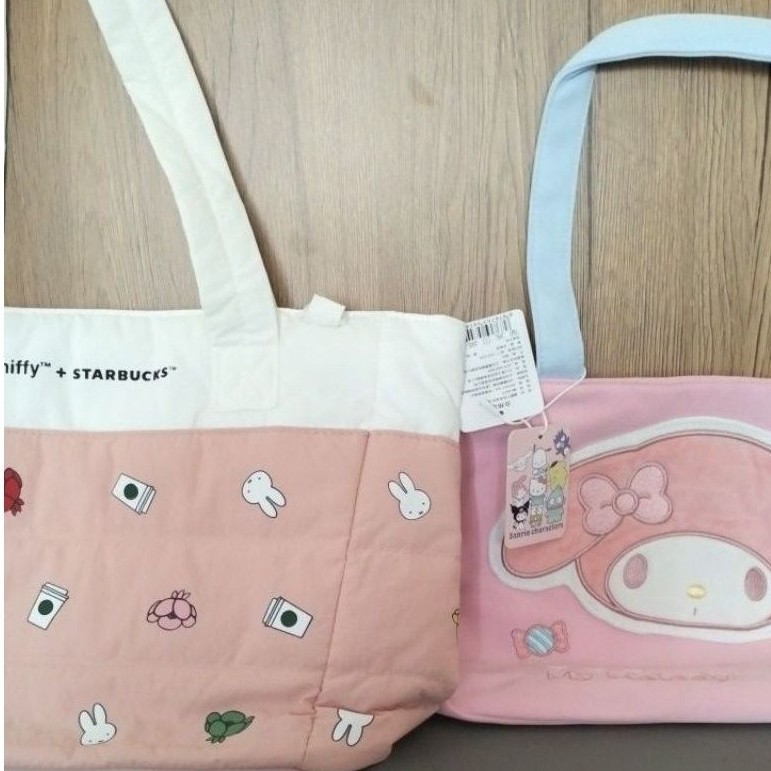 Miffy X Starbucks Tote BAG & Melody Tote BAG / MIFFY PUFFER TOTE BAG