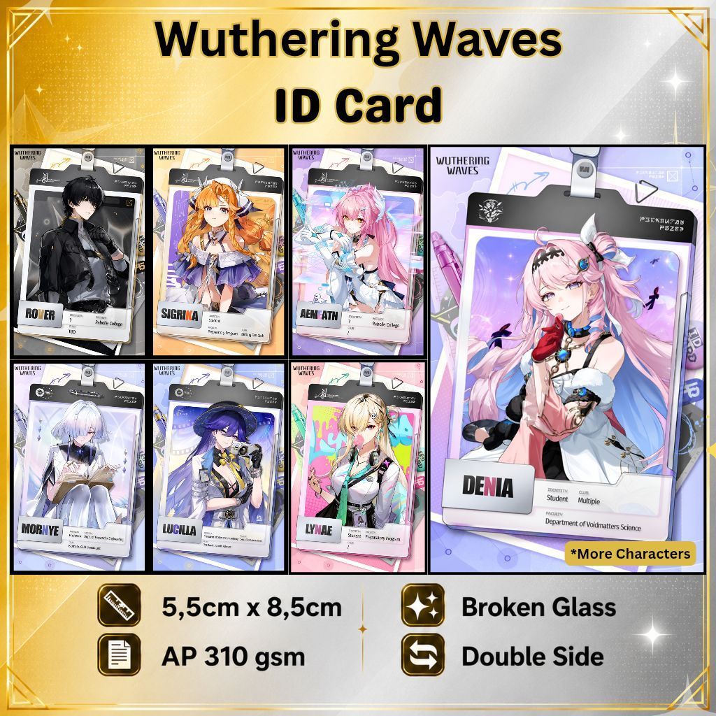 Lomocard Wuthering Waves ID Card รุ่นบาง WUWA Photocard