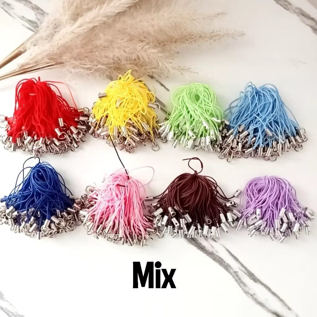 HP GANTUNGAN [25PCS] Phone Strap - Phone Strap - Phone Hanger - Ring Phone Strap - คละสี